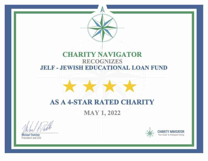 JELF Receives 4-Star Rating from Charity Navigator! (5/2/22)