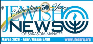 JELF is featured in The Jewish News of Sarasota-Manatee (2/21/20)