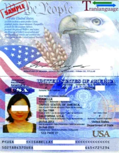 tranlanguage passport usa
