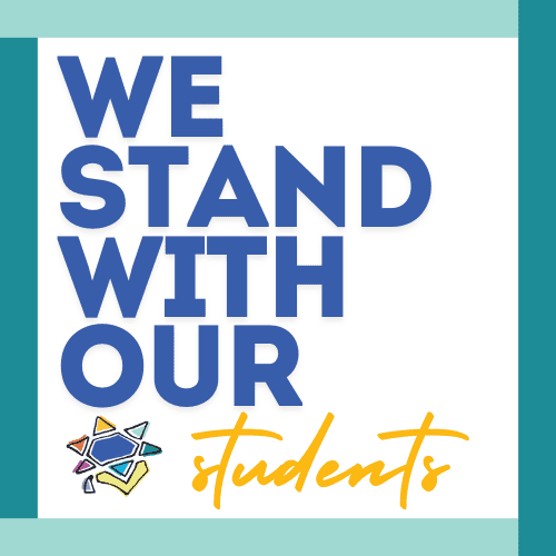 we stand with our students
